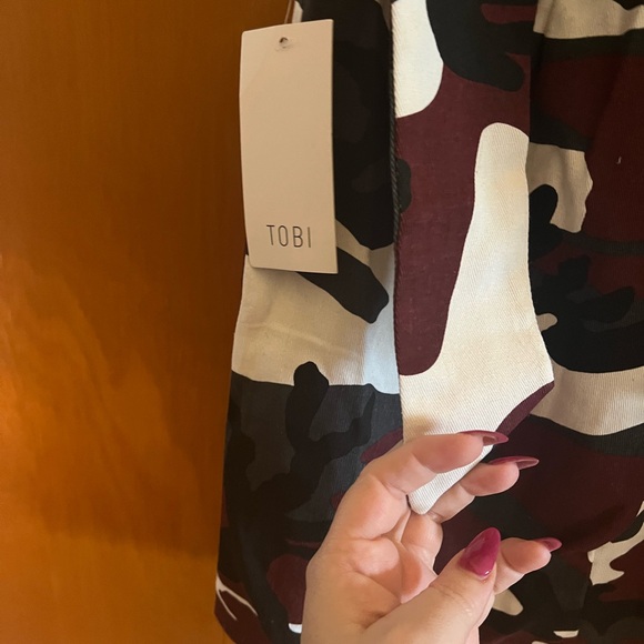 Camouflage Strapless Dress - Picture 4 of 4